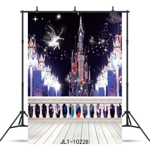 Light Castle Night Sky Floor Photography Backdrop For Wedding Baby New Born Children Vinyl Background Photo Booth Shoot Studio