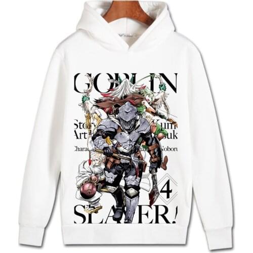 Goblin Slayer Cosplay Hoodie Priestess Fairy Archer Cartoon Hoodies Winter Autumn Fleece Sweatshirts Casual Pullover Costume