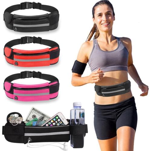 Trail Running Waist Belt Marathon Dual Pocket Bag Men Women Outdoor Fitness With Water Bottle Waterproof Phone Sport Waist Bags