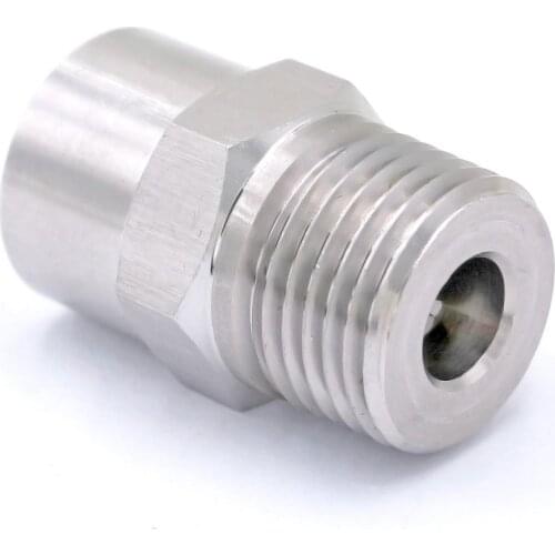 1/2" BSPT Male Hole 3.2mm 304 Stainless Steel Solid Cone Spray Nozzle For Dedusting Cooling