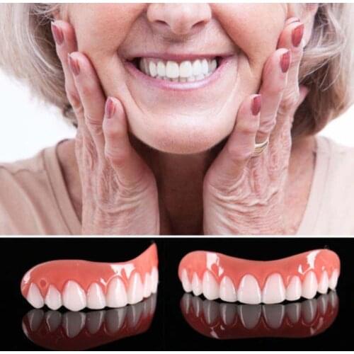 Hot Whitening Orthodontic Braces Perfect Instant Smile Comfort Fit Flex False Dentures Care Teeth Top One Size
