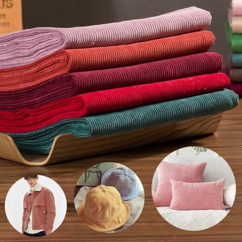 100*150cm Soft Corduroy Fabrics For Sewing Shirts Bags Hats Clothing Shoes Pants Sofa Coat Crafts Diy Apparel Fabrics