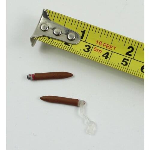 2 PCS Burning Cigar Model for 12''Action Figures Bodies Scene Accessories
