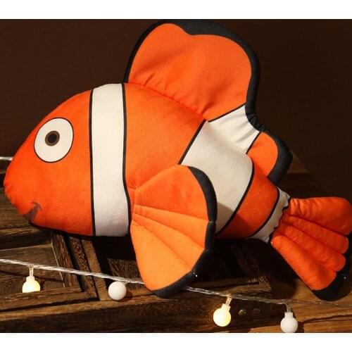 30cm Creative 3D Simulation Gold Fish Plush Toy Stuffed Soft Cartoon Animal Carp Doll Pet Toy Birthday Gift For Kids Children