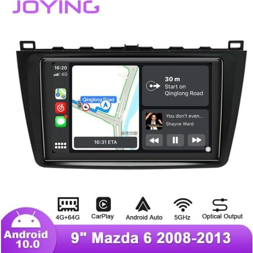 9" Android10 Car Radio Player for Mazda 6 2008-2012 GPS DSP Carplay SPDIF Subwoofer 4G SIM Card 5GWiFi Optical Output DVR DAB