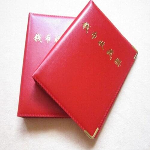 New Pockets Coins Album Commemorative Coin Collection Album Volume Folder Hold Red Storage Bag High Quality Collector Supplies