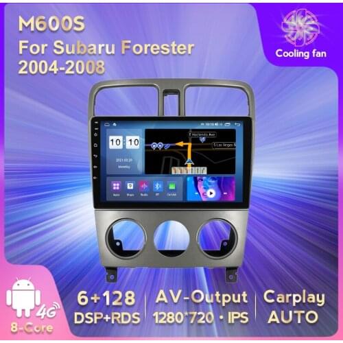 Android 11 RDS DSP 6G+128G IPS Car Media Car Multimedia Player Car Audio For Subaru Forester 2004-2008 Multimedia Video Player