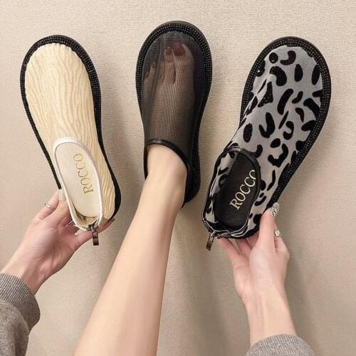 Hot Sale Womens Shoes 2021 Summer New Fashion Peas Shoes Women Flat Ballet Shoes Breathable Mesh Surface Size 35-39