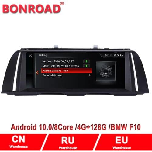Bonroad 10.25 inch Android 10.0 car dvd for BMW 5 Series F10 F11 520i 525i 528i 2011-2016 CIC NBT GPS Navigation Multimedia