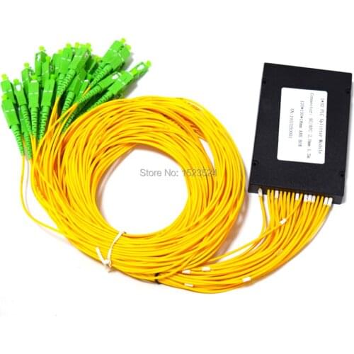 CATV 1x32 ABS Box 1 32 SC/APC PLC Splitter Module 1*32 Fiber Optical PLC Splitter