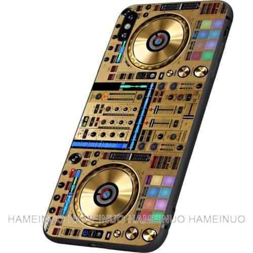 Black tpu case for iphone 5 5s SE 2020 6 6s 7 8 plus X 10 XR XS 11 pro MAX silicon cover case ddj dj music Retro