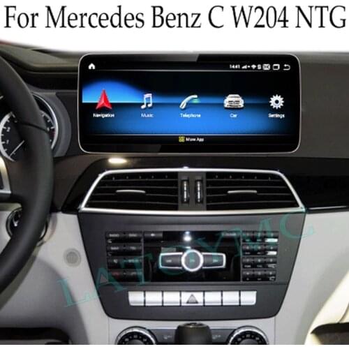 Car Multimedia GPS Audio Radio For Mercedes Benz C 200 180 220 250 300 320 230 63 MB W204 NTG CarPlay TPMS Android Navigation