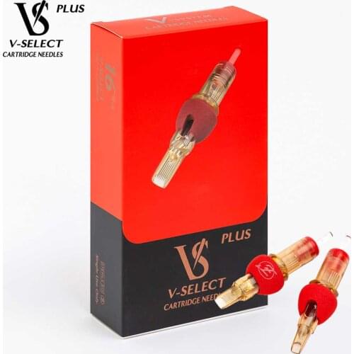 EZ V System Tattoo Cartridge Needle Plus Curved Magnum for Rotary Machines & Grip Finger Comfort Less Vibrations 16 Pcs/Box