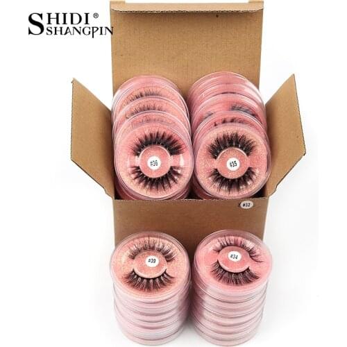 Faux Cils 4/50/100 Pairs Wholesale False Eyelashes Makeup Kit Natural Long Fluffy 3D Mink Lashes Beauty Tool Extension Lashes