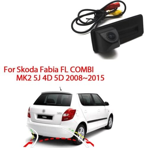 Trunk Handle camera For Skoda Fabia FL COMBI MK2 5J 4D 5D 2008 2009 2010 2011 2012 2013 2014 2015 CCD Full HD Rear View camera