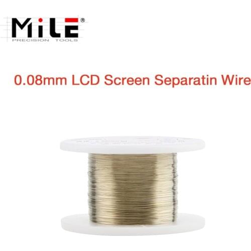 Mile 0.1/0.08mm x100m Cutting Line LCD Screen Separation Diamond Wire Mobile Phone Repair Tools