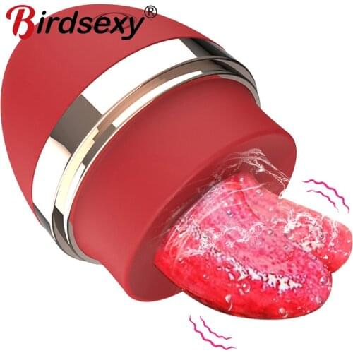 Soft Tongue Licking Vibrator G spot Clitoral Stimulator Mini Clit Sex Toys for Women Rechargeable Nipple Female Masturbator