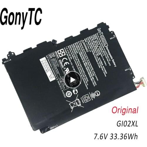 GONYTC Original GI02XL Laptop Battery For HP Pavilion X2 12 12-B000 HSTNN-LB7D 832489-421 833657-005