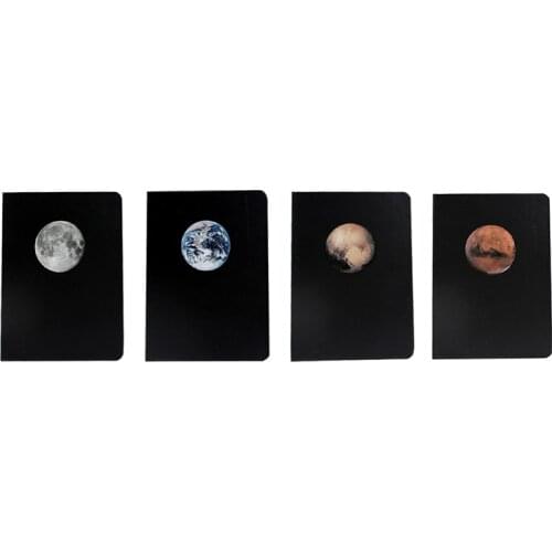 Planet Diary A5 Creative DIY Blank Black Inner Page Sketchbook Diary for Drawing Painting Graffiti Notebook Journal