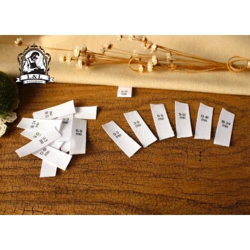 Custom Sewing labels / brand labels, Custom Clothing Tags, Cotton Ribbon label, size label (MD520)