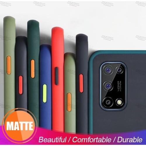 Shockproof Armor Matte Phone Case for oppo realme 7 8 4g 5g pro C21 GT Neo for find x3 pro for reno 5 pro 5g Skin Feel Cover