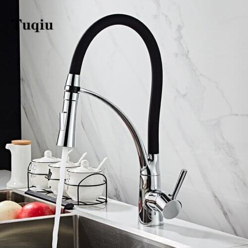 Kitchen Sink Faucet Chrome Swivel Pull Down Sink Mixer Tap 360 degree rotation kitchen mixer taps Kitchen Tap brass chrome