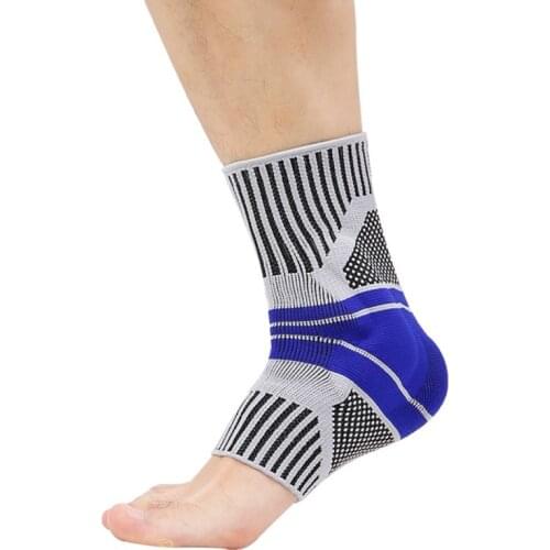 Sport Ankle Support Brace Compression Sleeve Foot Swelling Pain Relief Plantar Silicone Gel Reduce Fasciitis Achilles Tendon