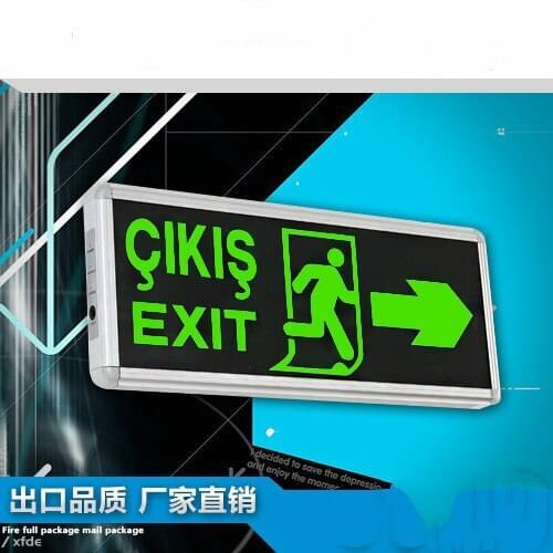 Customize pattern LED fire indicator light EXIT evacuation indicator light Arabia indicator emergency indicator light