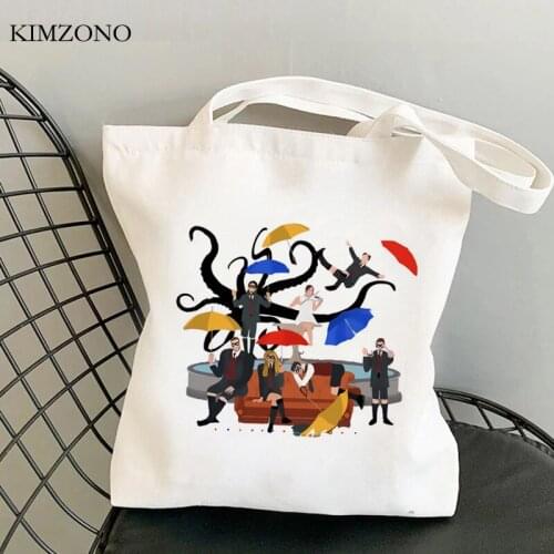 The Umbrella Academy shopping bag handbag canvas cotton jute bag shopper tote bag sacola jute boodschappentas string cabas