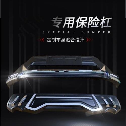 High quality plastic ABS Chrome Front+Rear bumper cover trim for 2020 Toyota RAV4 Car-styling