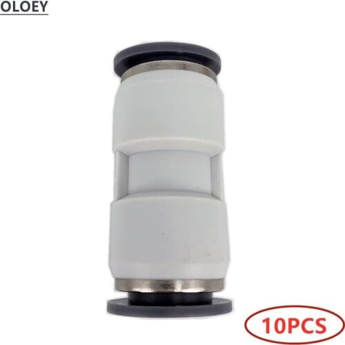 10PCS PU Pneumatic Push in Fitting Air Fitting Pneumatic Quick Connector Fittings OD46 8 10 12 16mm Straight Pipe Union for Tube