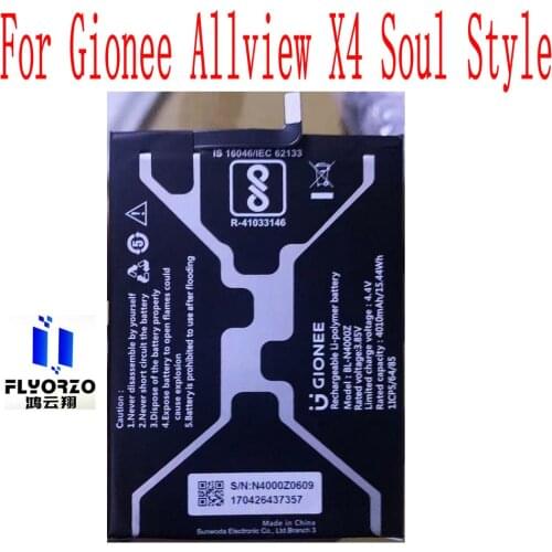 100% New High Quality 4010mAh BL-N4000Z Battery For Gionee Allview X4 Soul Style Mobile Phone