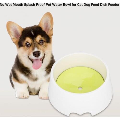 1000ml No Wet Mouth Splash Proof Pet Water Bowl for Cat Dog Food Dish Feeder non-toxic and odorless