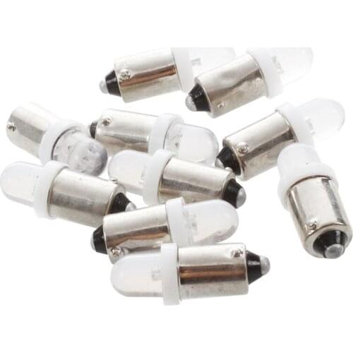10X BA9S T4W 1895 53 Bayonet LED Xenon WHITE BOAT DOME Interior Light Lamp Bulb