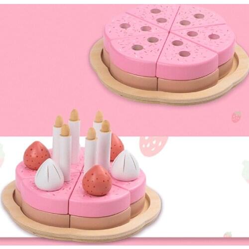 25 pcs/set Sweet Children Kitchen Toys Plastic Cutting Birthday Cake DIY Pretend Play Blue Girls Gifts for Children
