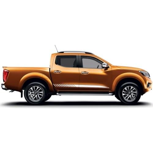 2pcs stripe side door graphic Vinyl car sticker fit for NISSAN NAVARA 2014 2015 2016 2017 2018