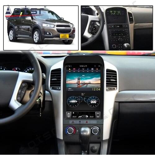 Aotsr 13.8“ Vertical Tesla PX6 Android 9 4+64GB Car Radio Player GPS Navigation Multimedia Play DSP For Chevrolet Captiva 2006