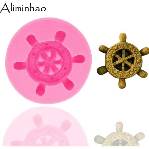 B1331 Rudder Silicone Mold Candy Clay Chocolate Molds Fondant Cake Decorating Tools dessert decorators moulds