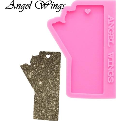 Shiny new keychain mold Silicone epoxy Resin Molds Craft Molds Decorative Craft DIY bracelet keychain mold DY0141