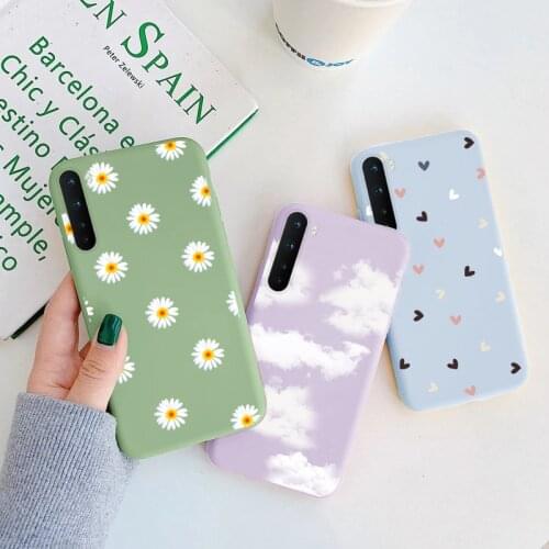 For OnePlus Nord Case 6.44" Phone Cover Soft Silicone Cases For One Plus Nord OnePlusNord 1+Nord Flower Protective Fundas Cover