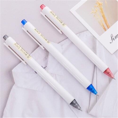 DL Korean Press Gel Pen Ink Marker Pen School Office Supply Escolar Papelaria Office Signature Pen