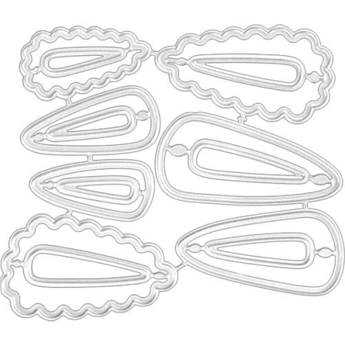 F2TE Hairpin Metal Cutting Dies Stencil Scrapbooking DIY Album Stamp Paper Embossing