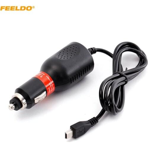FEELDO 1PC DC12V-48V Car MINI USB Interface Power Charger For Car Portable GPS Navigator DVR Charger