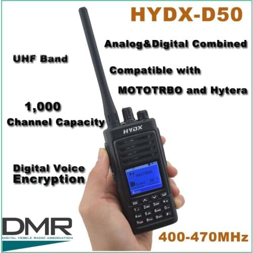 HYDX D50 UHF 400-470MHz DMR Digital Portable Two-way Radio