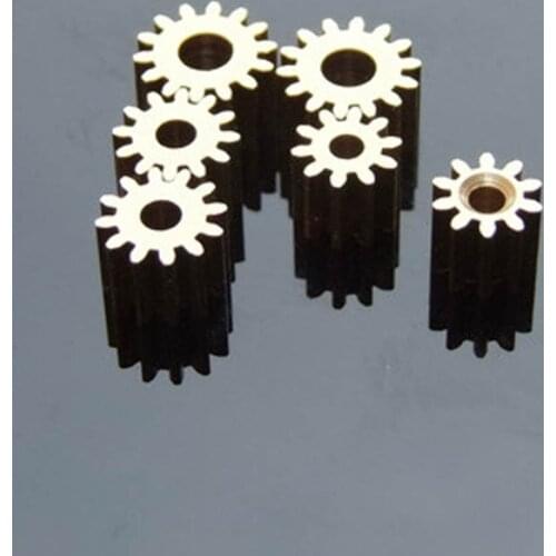 165A 0.5M Copper Gears 9mm Diameter 16 Tooth 4.97mm Shaft Hole for 755/ 775 Motor Spindle Axis Gear