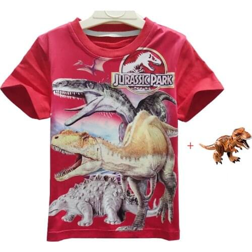 New Jurassic World 2 dinosaur tshirt Kids Shorts Tops Tees Children T Shirt Summer Teenager Boys Dragon T-Shirt For boys Toys