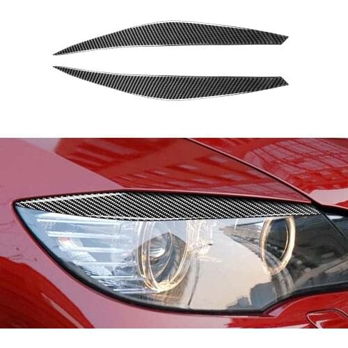 Carbon Fiber Material Front Bumper Lip FogLamp Eyebrow Car interior Decoration For BMW X6 E71 2008 - 2014