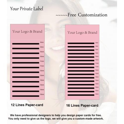 Your Private Label Own LOGO Eyelash Extension Free Design Individual Classic Soft Natural Lashes 100% Hand-made All Size