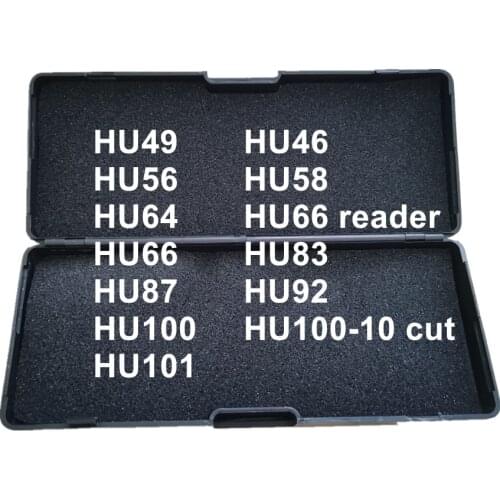 LiShi 2 IN 1 Locksmith Tool HU49 HU46 HU56 HU58 HU64 HU66 HU83 HU87 HU92 HU100 HU100 10 cut HU101 Locksmith Tools For All Types