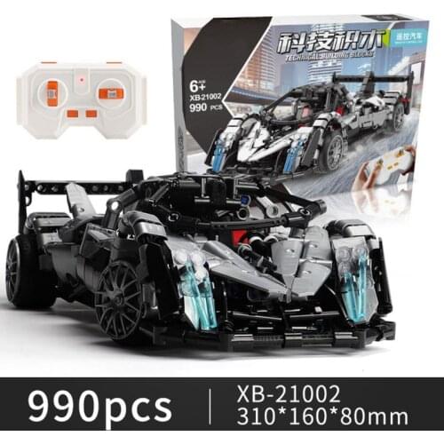 Technical 2.4Ghz radio Remote control vehiclel road racing building block pagani Huayra super SPORT car model bricks rc toys